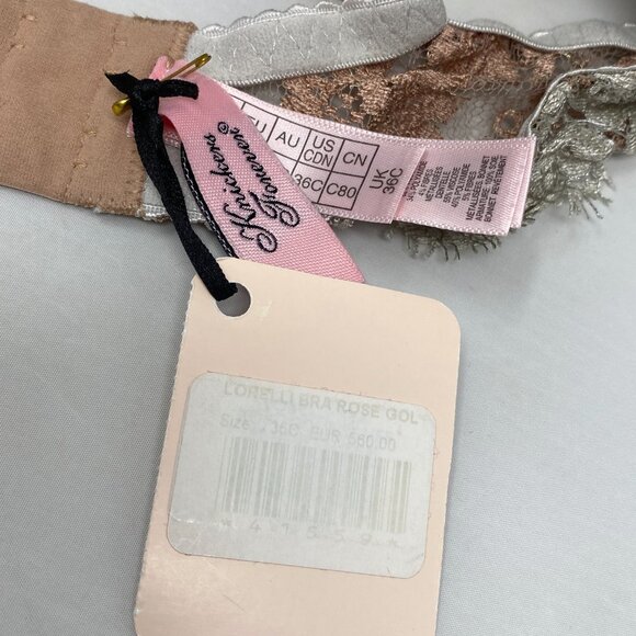 Agent Provocateur Lorelli Rose Gold Silver NWT $1,010 - Picture 15 of 16